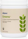 Isagenix Organic Greens, Superfood Drink Mix Phytonutrient Drink Mix with Organic Spinach, Kale, Spirulina, Chlorella, Broccoli, and More to Support Diet - 270 Grams (30 Servings)