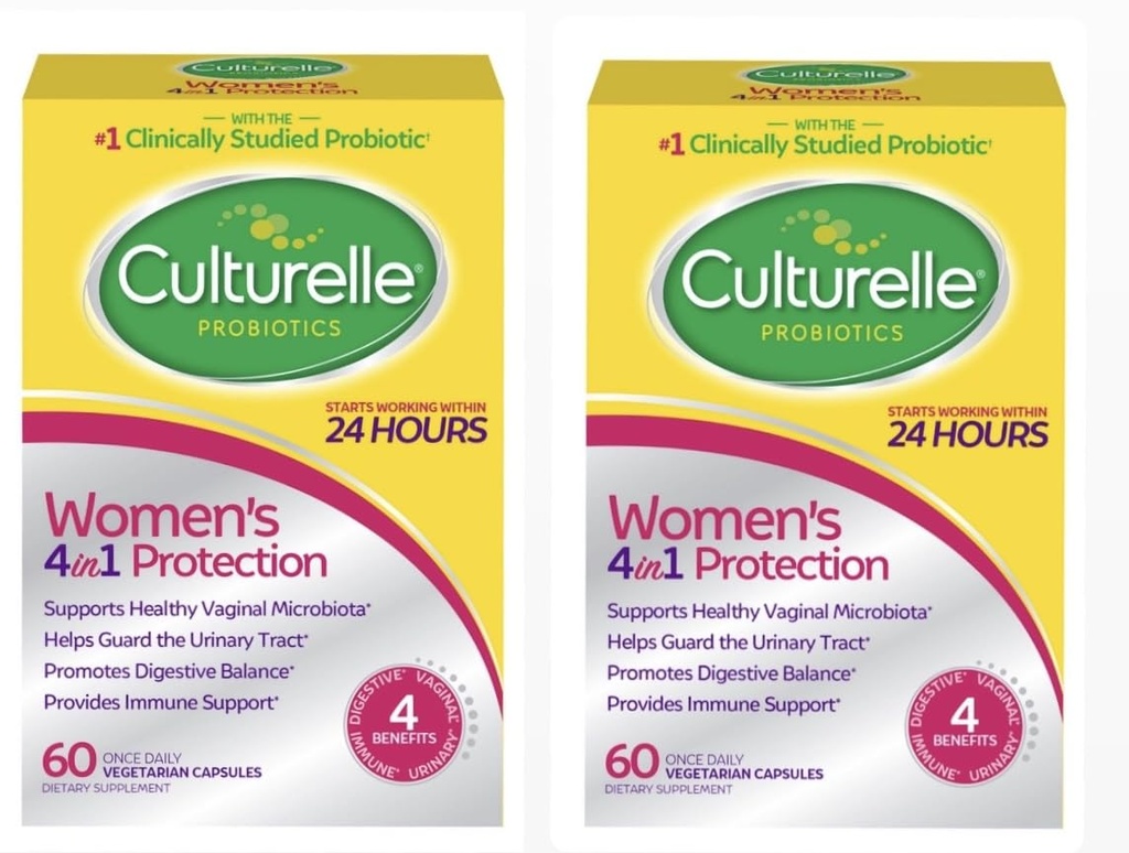 Culturelle Women’s Healthy Balance Daily Probiotics for Women - Supports Digestive, Vaginal and Immune Health, Occasional Diarrhea, Gas & Bloating - Non-GMO 60ct (2 - Pack) (2)