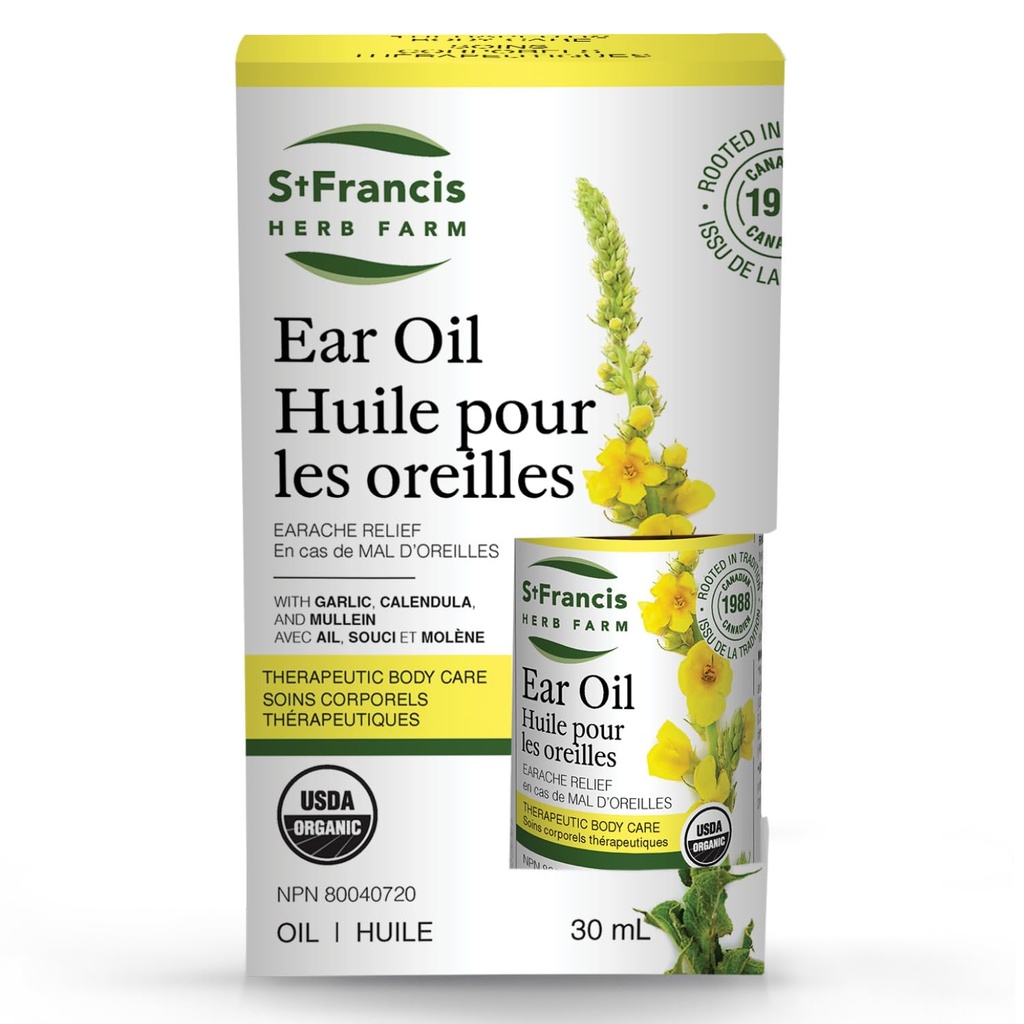 Βότανο ST FRANCIS FARM οργανικό έλαιο αυτιών, 30 ML