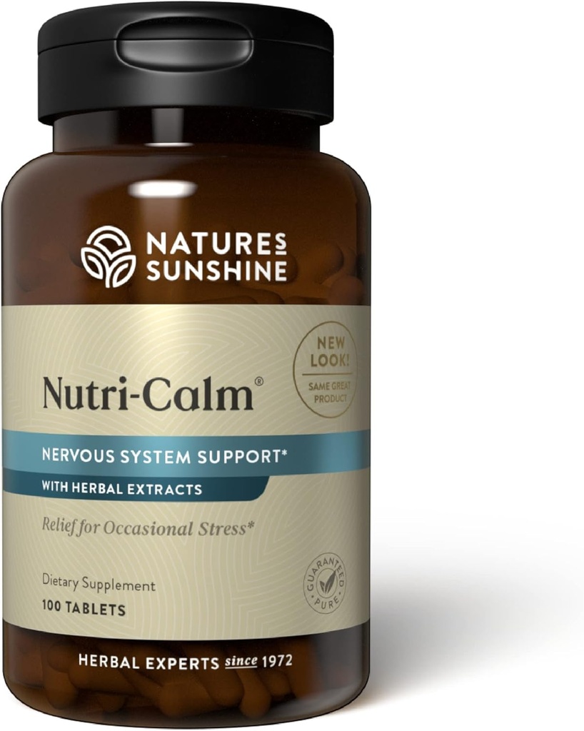 Nature's Sunshine Nutri-Calm- φυτικό άγχος συμπλήρωμα ανακούφισης για φυσική ανακούφιση, υποστήριξη Mood και ενίσχυση, υποστήριξη νευρικού συστήματος - 100 κόμης