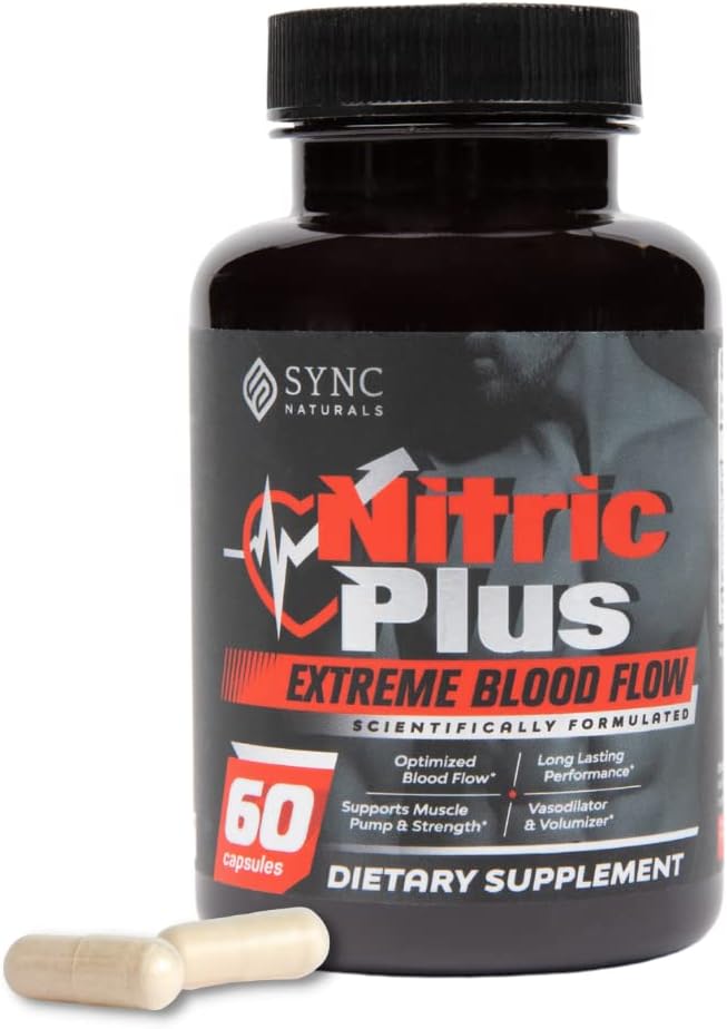 Nitric Plus- 800mg L Arginine- 400mg L Citrulline- Extra Strength Nitric Oxide Pills 