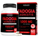 Fadogia Agrestis Extract 1000mg per Serving - [Μέγιστη Δύναμη] - Δύναμη, Drive, Αθλητική Απόδοση, Μύες Μάζας - Third Party Tested - Zero Fillers - Χωρίς γλουτένη, Μη ΓΤΟ, Κάψουλες Vegan