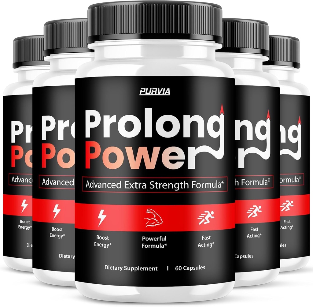 (5 Pack) Prolong Power Pills - Official Formula - Prolong Power Capsules Advanced Strength Formula Overall Wellness Prolong Powder Pills Supplement, Maximum Wellness ProlongPower (300 Capsules)