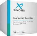 XYMOGEN Foundation Essentials - 5-συσκευασίες προϊόντων με ProbioMax Probiotic, ActivNutrients Multivitamin Without Iron, Omega MonoPure 650 Fish Oil, OptiMag Mag Mag Mag Magnesium + Vitamin D3 2000 (30 Packets)