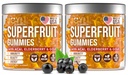 2 Pack - Multivitamin Fruit Gummies Vitamins A, C, D & E for Adults and Kids - Superfruit Gummy for Women&Men with Goji, Elderberry - Supports Immunity, Digestion&Energy - 60 Chewable Veggie Gummies