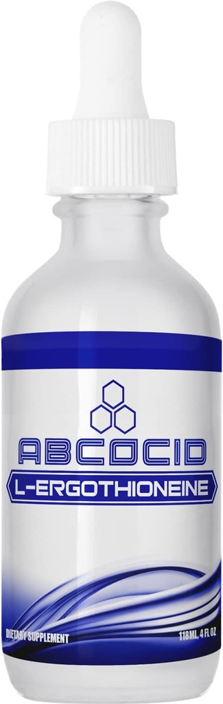 L-Ergothionine Liquid Supplement 490 mg, 4 Oz Liquid, 240 Σερβιέτες, Κατασκευασμένο στις ΗΠΑ, Γρήγορη απορρόφηση, Ισχυρά συστατικά ποιότητας, Μη-GMO, GMP Πιστοποιημένα, Σκληρό-ελεύθερο Προϊόντα