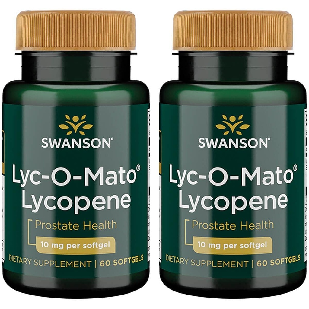 Swanson Lyc-O-Mato Lycopene 10 Milligrams 60 Sgels (2 Πακέτο)
