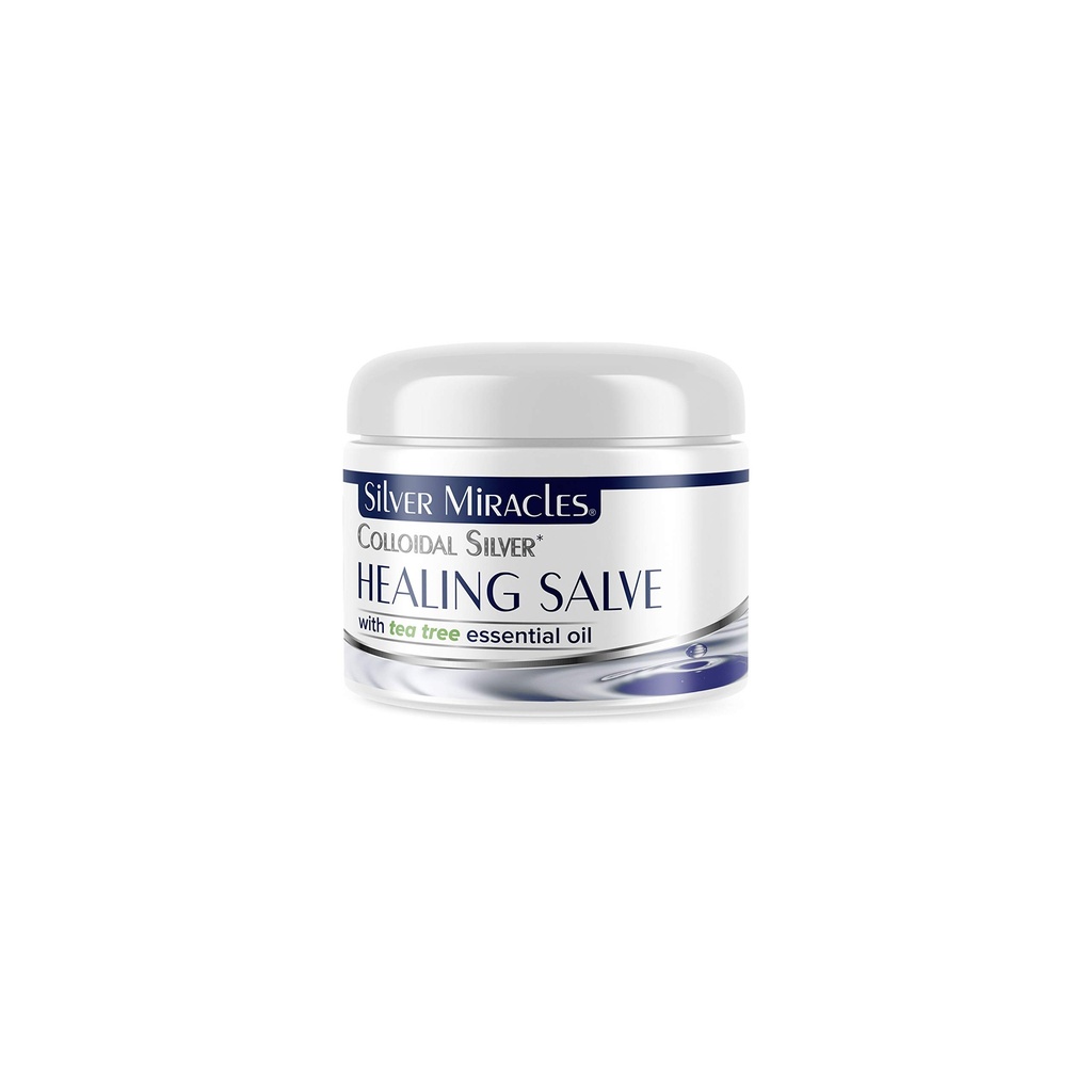 Silver Miracles Colloidal Silver Tea Tree Salve - βοηθά στη θεραπεία και την προστασία - 1oz