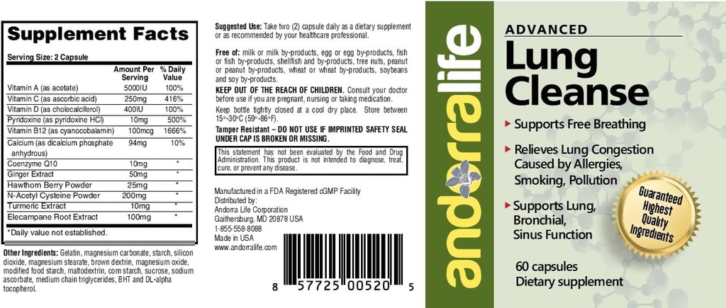 Andorralife Advanced Lung Cleanse