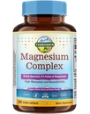 Terranics 5-in-1 Magnesium Complex Supplement 500mg - 5 Forms Υψηλή Απορρόφηση Μαγνήσιο Γλυκινικό Κιτρικό Μηλεϊνικό Ασπαρτικό Γλυκονικό για την Υγεία της Καρδιάς Ύπνου - Μη ΓΤΟ 120 Vegan Κάψουλες