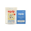 Equip Foods Πρωτεϊνική σκόνη σκόνη σκόνης και χρυσό πρότυπο καθαρό καφέ