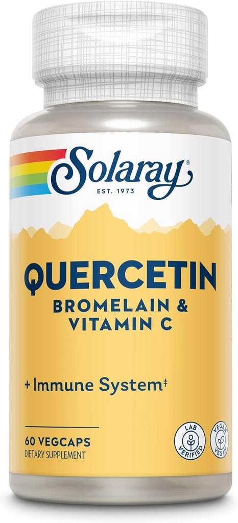 SOLARAY Quercetin, Bromelain & Βιταμίνη C, 60 VegCaps