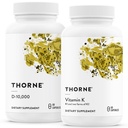 THORNE - Bundle για την υγεία των οστών - Βιταμίνη D3 & βιταμίνη K - Υποστηρίζει υγιή οστά, μύες δοντιών, καρδιοαγγειακή και ανοσοποιητική λειτουργία - 30 έως 60 Υπηρεσίες