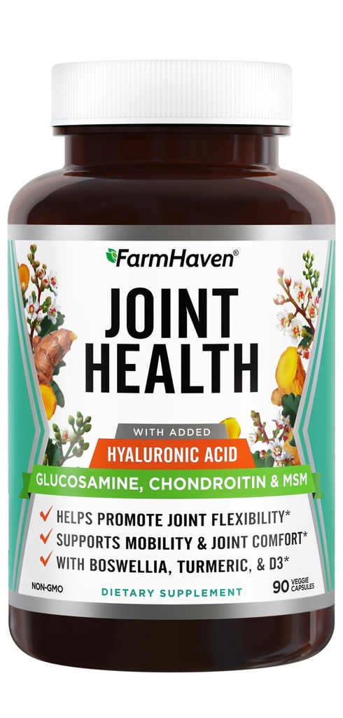 FarmHaven Glucosamine Chondroitin MSM με Boswellia, Turmeric