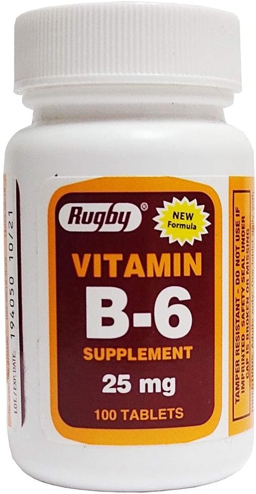 Βιταμίνη B-6 25 mg, 100 δισκία, Watson Rugby - Αγοράστε συσκευασίες και αποθηκεύστε (πακέτο των 3)