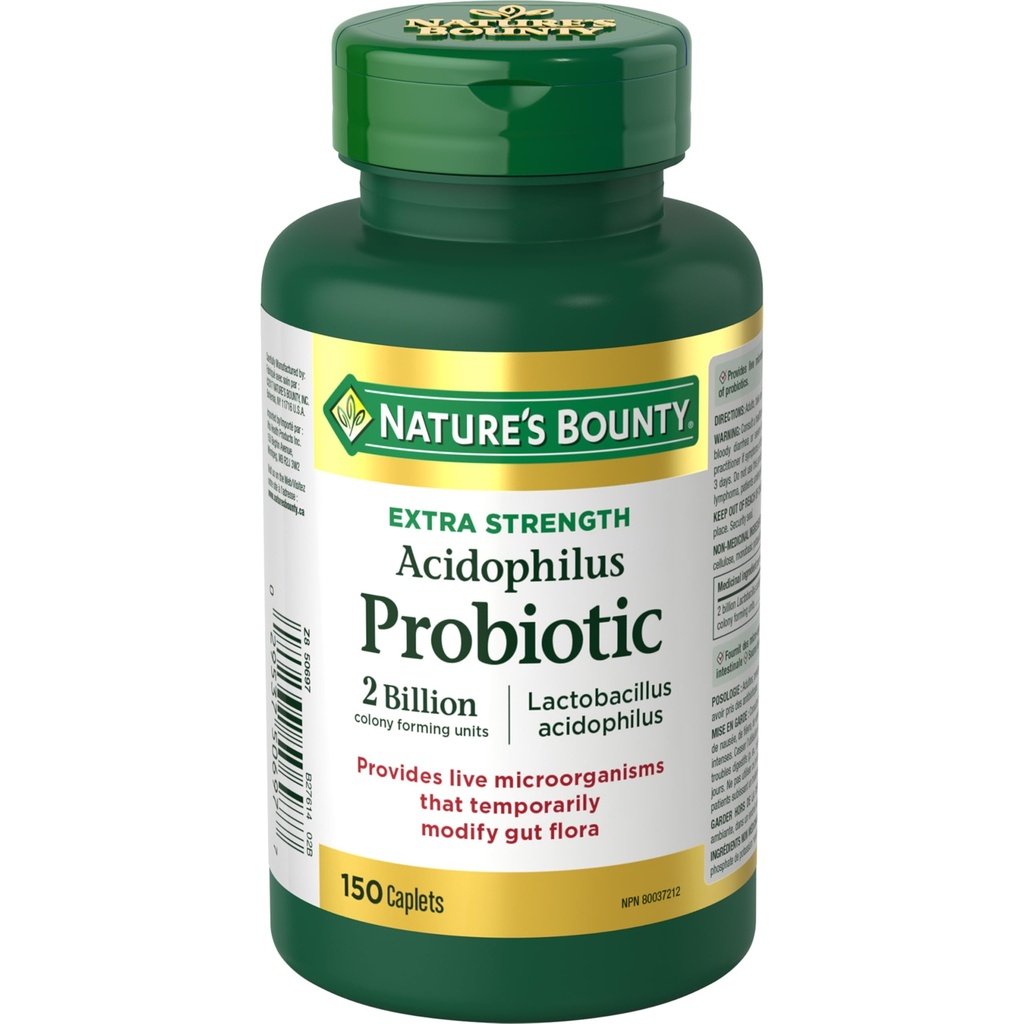Boundty Acidophilus της φύσης Probiotic 2 Δισεκατομμύρια, 150 καπελάκια