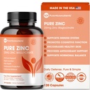 Pure Zinc Supplement 25mg - TRAACS Διγλυκινικό Χηλικό - 120 κάψουλες για την ανοσοποιητική υποστήριξη, την υγεία του δέρματος & την ενέργεια - για άνδρες και γυναίκες