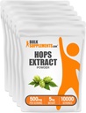 BulkSupplements.com Εκχύλισμα λυκίσκου σκόνης - συμπλήρωμα βοτάνων, που προέρχεται από τα άνθη λυκίσκου - Χωρίς γλουτένη, 500mg ανά σερβίρισμα, 1kg (2.2 lbs) (πακέτο των 5)