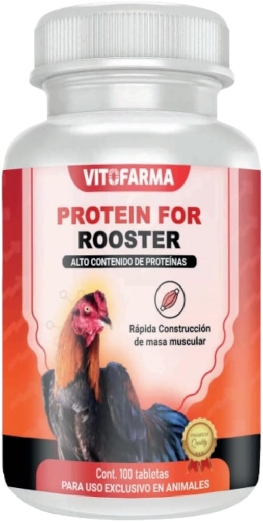 Protein Blend for Rooster Chicken - Proteina a Base de Suero de Leche y Albumina de huevo para Gallos 100 tabletas