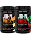 Jacked Factory X John Wick - Wick Mode Pre Workout Powder - Έντονη ενέργεια, μάχη-έτοιμο Focus, ασταμάτητη δέσμευση, και Sheer Will - Τελευταία Τροπική Ανατολή & Osaka Cherry Blossom (80 εξυπηρετούν)