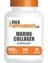 BulkSupplements.com Κάψουλες θαλάσσιου κολλαγόνου - συμπλήρωμα κολλαγόνου ψαριών, κολλαγόνο για γυναίκες & άνδρες - Υδρολυμένο κολλαγόνο, Χωρίς γλουτένη, 5 κάψουλες ανά υπηρεσία, 300 κάψουλες (πακέτο του 1)