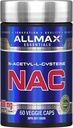 ALLMAX NAC - 60 κάψουλες λαχανικών - Ανοσολογική Υποστήριξη & Ελεύθερη Ριζοσπαστική Προστασία - 60 εξυπηρετήσεις