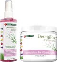 Healthy Συνήθειες DermaTox Bundle - 4oz Topical Spray και 1.7oz Αλοιφή - Όλα φυσικά, όλους τους σκοπούς, ασφαλή και αποτελεσματική Νοσηλεία του δέρματος