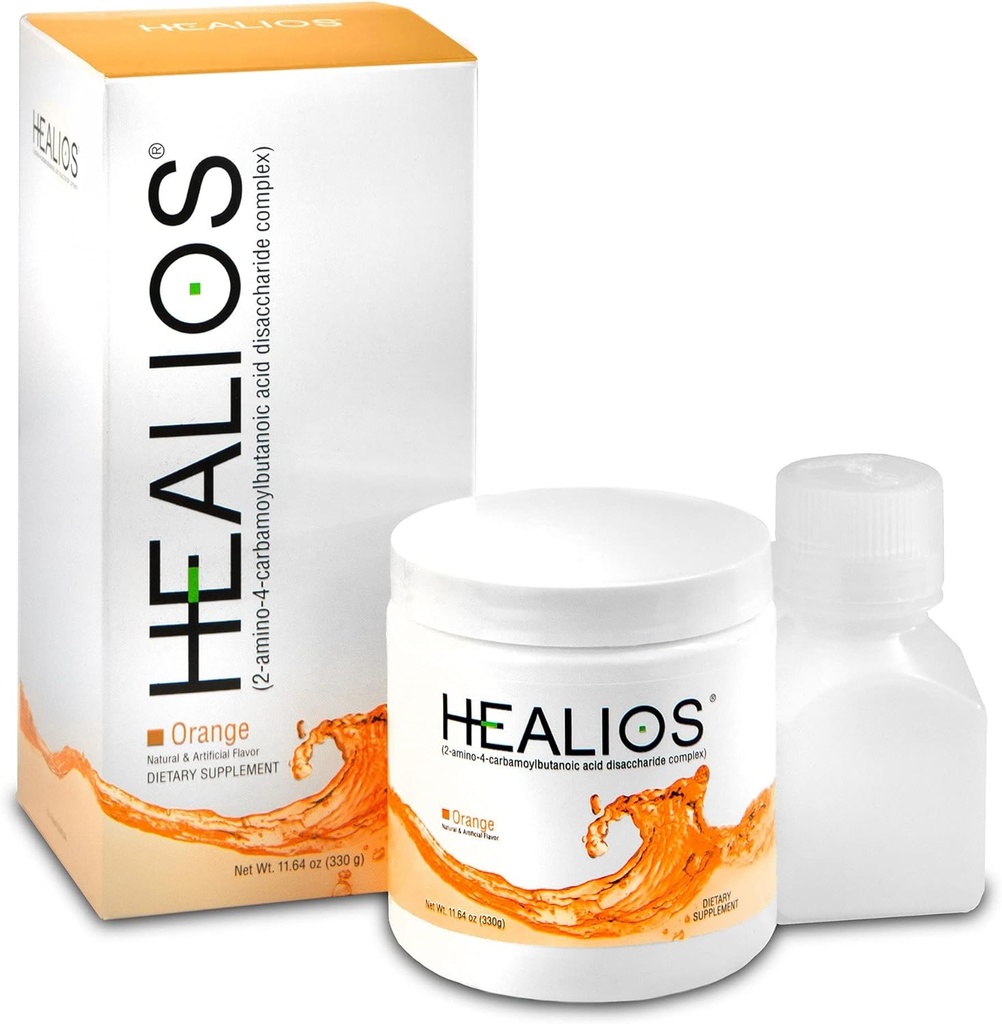 Healios Orange Flavor στοματική υγεία και συμπλήρωμα διατροφής, μορφή σκόνης, φυσικά πηγάζει L-Γλουταμίνη Trehalose L-αργινίνη, 11.64 Ουγγιά