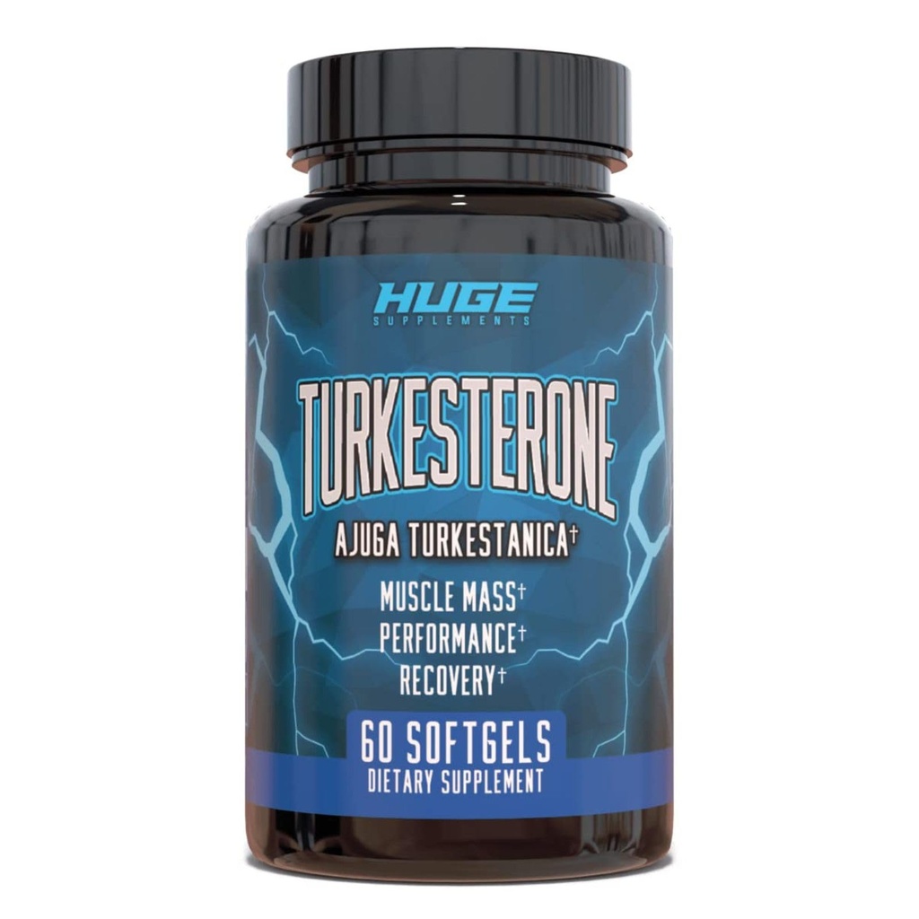 Turkesterone Supplement (500mg) Ajuga Turkestanica Extract, Βελτίωση της μυϊκής μάζας Lean, Απόδοση Άσκησης, Βελτίωση της αποκατάστασης μυών με την τεχνολογία απορρόφησης Softgel (60 Softgels)
