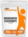 BulkSupplements.com Γλουκονικό Μαγγάνιο Σκόνη - Συμπλήρωμα Μαγγάνιο, Ουσιαστικό Ορυκτό Trace - Υψηλή Απορρόφηση & Χωρίς Γλουτένη, 225mg ανά Σερβίρισμα, 1kg (2,2 lbs) (Συσκευασία των 1)