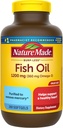 Nature Made Burp Less Fish Oil Omega 3 Συμπληρώματα, 1200 mg Softgels, Omega 3 Fish Oil for Healthy Heart Support, 200 Softgels, 100 Day Supply