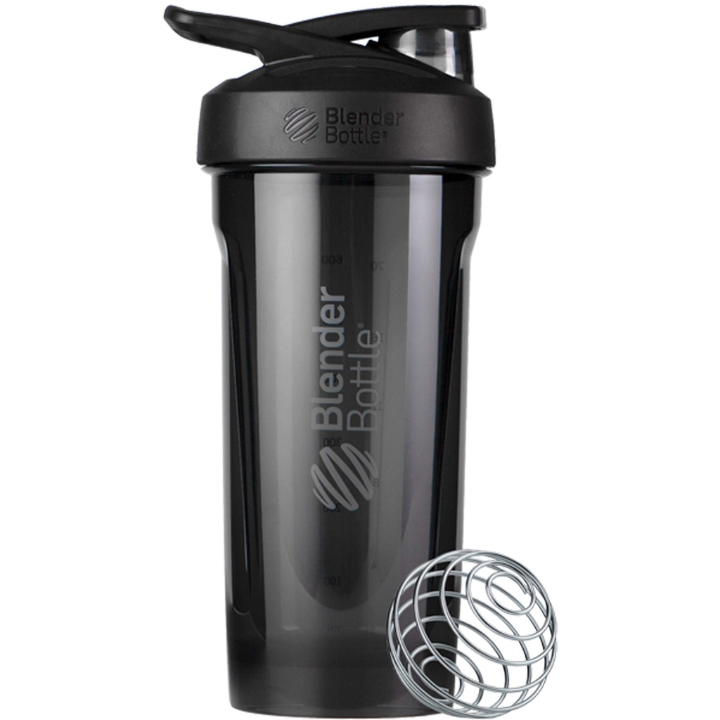 BlenderBottle Strada Tritan Shaker Μπουκάλι με Lid κλειδώματος, 28-Ounce, Μαύρο