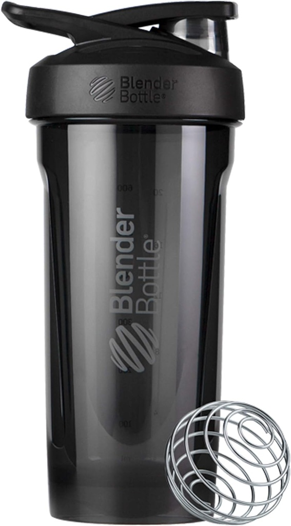 BlenderBottle Strada Tritan Shaker Μπουκάλι με Lid κλειδώματος, 28-Ounce, Μαύρο