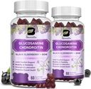 (2 Pack) Γλυκοζαμίνη Chondroitin Gummies, επιπλέον συμπλήρωμα κοινής υποστήριξης δύναμης με MSM & Elderberry για κινητικότητα & ευελιξία, αντιοξειδωτική υποστήριξη για άνδρες & γυναίκες, 120 Gummies