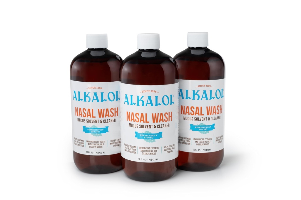 Αλκαλόλη λύση αρχικό Ρινική πλύση, 16 fl oz (συσκευασία των 3)