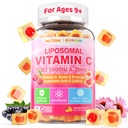 Liposomal Vitamin C 1000mg + D3 5000IU + Ψευδάργυρος γεμάτος Gummies, Folate 800mcg Chewable Supplement, Elderberry για ανοσοποιητικό, Hyaluronic Acid, VE, για Ομορφιά, Ενέργεια & Συνολική Υγεία, Χωρίς ζάχαρη, Φυσικό
