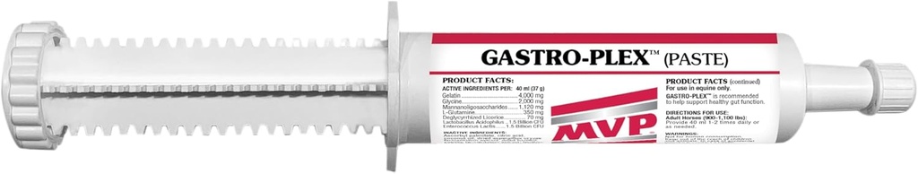 MVP Gastro-Plex Paste 5- Συσκευασία (10 δόσεις) Gastric Stress Relief Paste for Horses