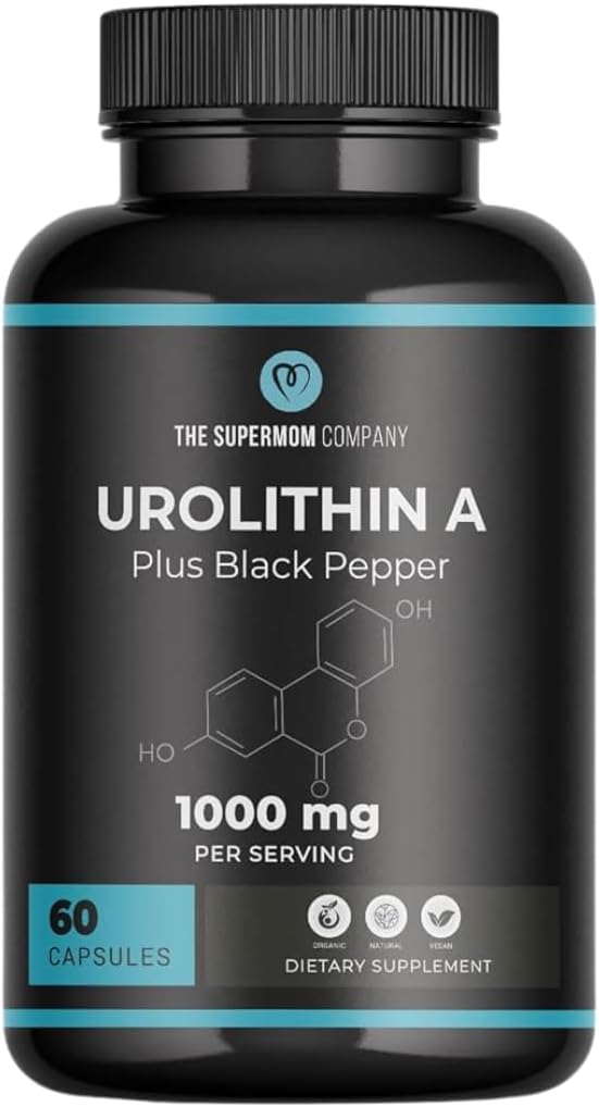 Urolithin A Plus Black Pepper Dietary Supplement - 1000mg ανά Σερβίρισμα, 60 κάψουλες λαχανικών