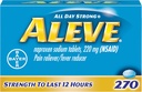 Aleve Caplets, Naproxen Sodium 220 mg (NSAID), Pain Reliever/Fever Reducer, # 1 Ορθοπεδικός Χειρούργος Συνιστάται, 270 Count