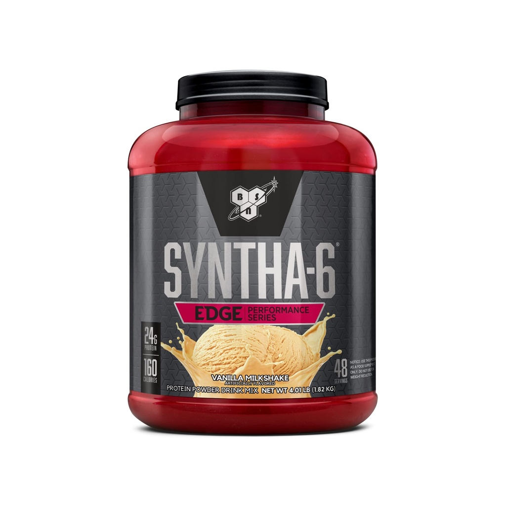 BSN SYNTHA-6 Σκόνη πρωτεΐνης άκρης, σκόνη πρωτεΐνης βανίλιας με υδρολυμένο Whey, Micellar καζεΐνη, πρωτεΐνη γάλακτος απομόνωση, χαμηλή ζάχαρη, 24g πρωτεΐνη, βανίλια μιλκσέικ, 48 εξυπηρετούν