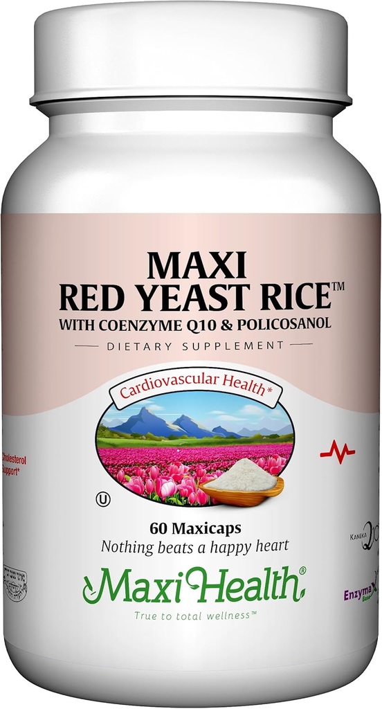 Maxi Health, Maxi Red Yeast Complex ρυζιού (600 Mg), 60 κάψουλες