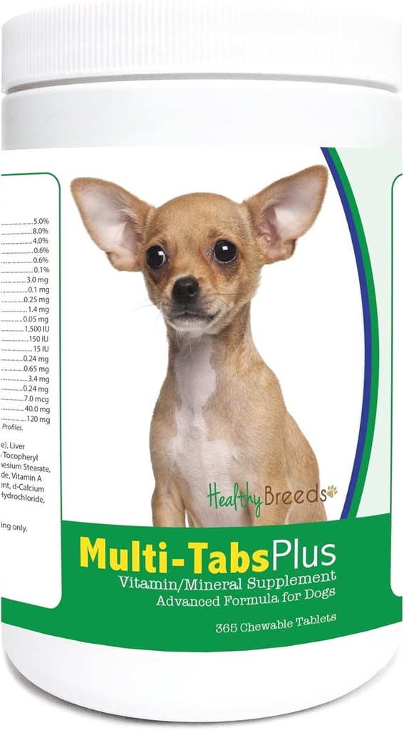 Υγιείς Φυλή Chihuahua Multi-Tabs Plus μασώμενα δισκία 365 κόμης