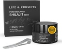 Life & Pursuits 100% Pure Real India Himalayan Shilajit Resin, 1,1 oz 500mg, ελάχιστο 75% Fulvic Acid, 85+ Trace Minerals, Συμπλήρωμα διατροφής για άνδρες 3ο μέρος δοκιμής εργαστήριο, 60 υπηρεσίες (πακέτο του 1)