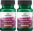 Swanson Hyaluronic Acid Complex 166 mg 60 Caps (2 Συσκευασία)
