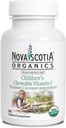 Nova Scotia Organics Παιδική Μασώμενη Βιταμίνη C (30 Μασώμενα Δισκία), Πιστοποιημένα Βιολογικά; Vegan, Βιολογικά Κερόλα μούρα