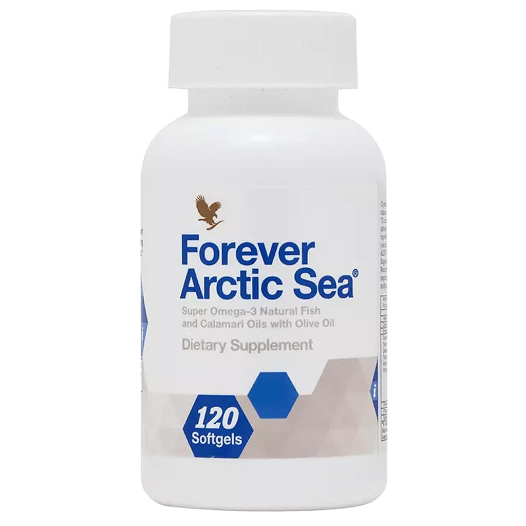 Forever Living - Arctic Sea Omega-3 - συμπλήρωμα, EPA και DHA λίπος οξύ Blend, υποστηρίζει την καρδιά, τον εγκέφαλο, και την υγεία των ματιών, χωρίς γλουτένη, 120 Softgels