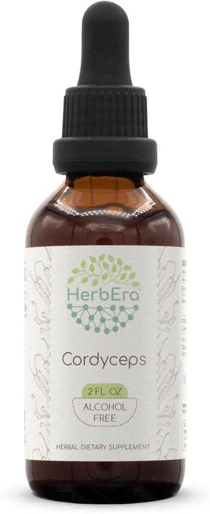 Cordyceps B60 Herbal Extract Βάμμα, συμπυκνωμένο υγρό σταγόνες Φυσικό Cordyceps Militaris Αποξηραμένο μανιτάρι (2 fl oz)