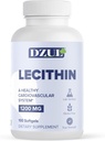 DZUL Pharma's Soy Lecithin 1200 mg / 100 Softgels/High Potency, Gluten's Free and Lab-Verified