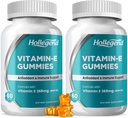 Βιταμίνη E Gummies 268mg 400 IU, Φυσική Βιταμίνη Ε Chewable συμπλήρωμα για ενήλικες, γυναίκες & άνδρες, δέρμα & ανοσοποιητικό υγεία, αντιοξειδωτικό, πορτοκαλί γεύση, 120 Count