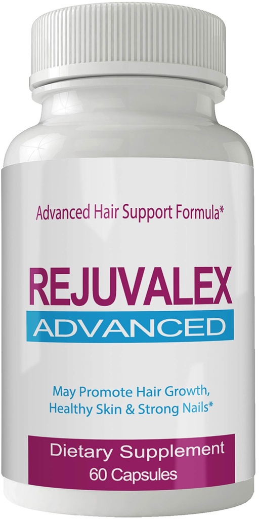 Rejuvalex Advanced Hair Growth Formula - Μοναδικό συμπλήρωμα με Βιταμίνες και Ορυκτά με Βιοτίνη - Χωρίς γλουτένη 60 κάψουλες - Hair Lash Δέρμα και νύχια Extra Strength Formula Growse